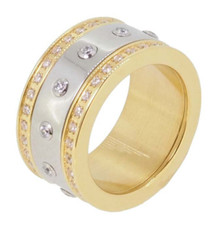 Bering Schmuck Ring Damen Ringkombination Größe 5 Ring Umfang 49mm (ø=15,6mm)