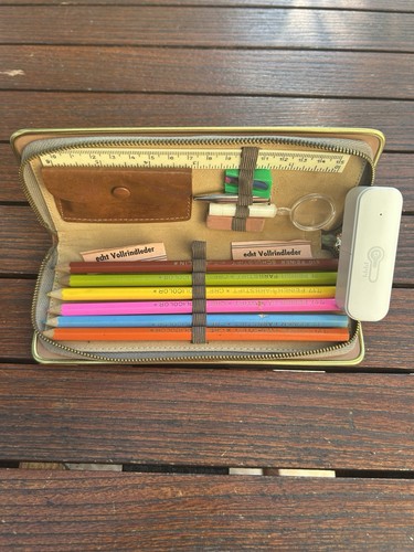 Vintage federmappe leder - federmappe, ,