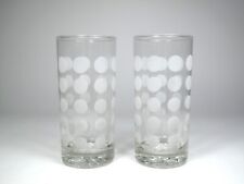 ingrid glas polka dot gläser 60er 70er design  13,5 cm long drink cocktail vinta