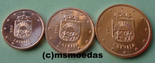Lettland euro cent 2014 - lettland,
