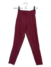 Black Forest Kinder Reithose Gr. 128 Rot Sportlich Strukturmuster Polyester
