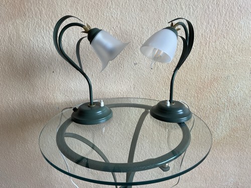 Florale tischlampen aus metall - florale,
