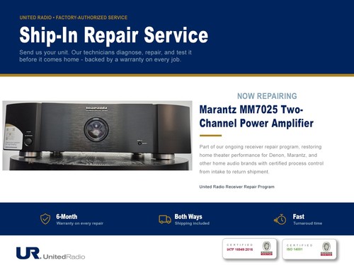Repair service for - for, marantz