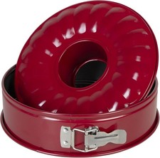 wenco Springform 26 rot Flachboden Kuchenform Rund Backform Flach Rohrboden form