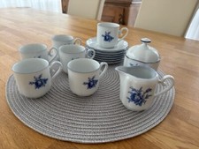 Seltmann Weiden Espresso Tassen mit Untertassen, Zuckerdose und Milchkännchen