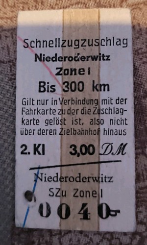 Ticket schnellzugzuschlag - ticket,