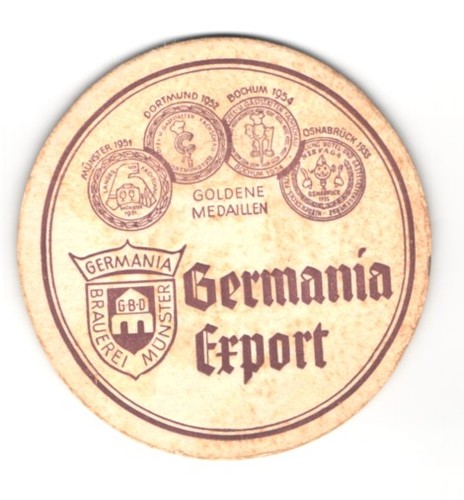 Bierdeckel germania brauerei - germania,