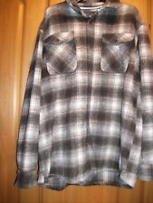 Tom Tompson Herren Flanelljacke 3XL Braun Beige Kariert