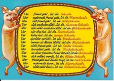 Scherzkarte, siehe Scan