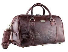 Original Leder Reise Seesack Tasche Wochenende Gepäck Leder Duffle