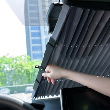 Auto Frontscheibe Sonnenschutz Einziehbare Rollo Saugnapf UV Schutz Sonnenblende
