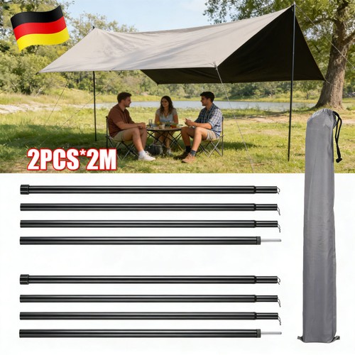 2pcs teleskop zeltstangen - 2pcs,