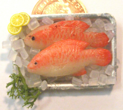 Puppenhaus fisch 2 feste - fisch, x