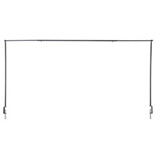 Tisch Deko Stange Klemme Tischklemme Metall schwarz ausziehbar 115,5-210 cm