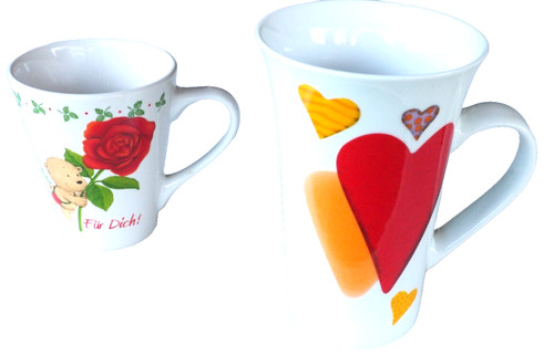 Kaffeebecher porzellan herz - 2,