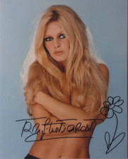 Brigitte Bardot orig. Autogramm  20x25 SEXY