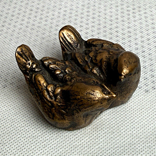Bronze vogelpaar figur - bronze,