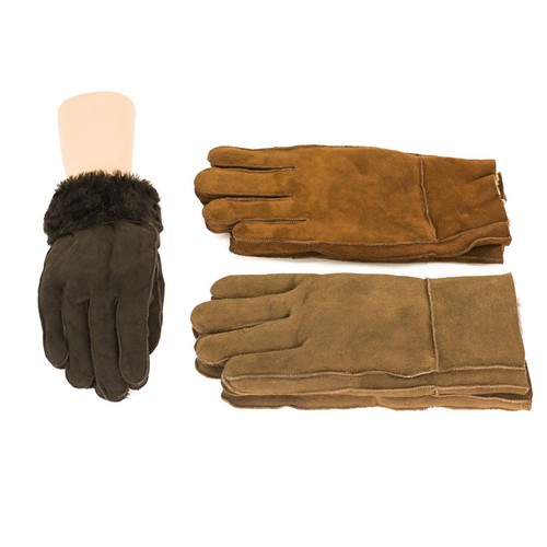 Echt lammfell fingerhandschuhe - echt,