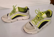 VIC MATIE Italy - Sneaker Sportschuhe - Weiß Neongrün - Plateau Sohle - EU 38