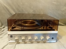 Dual 1214 HS 37 Plattenspieler Turntable Verstärker weiß .. Bastler ..