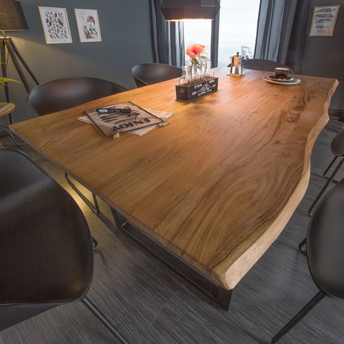 Massiver holz esstisch - holz,