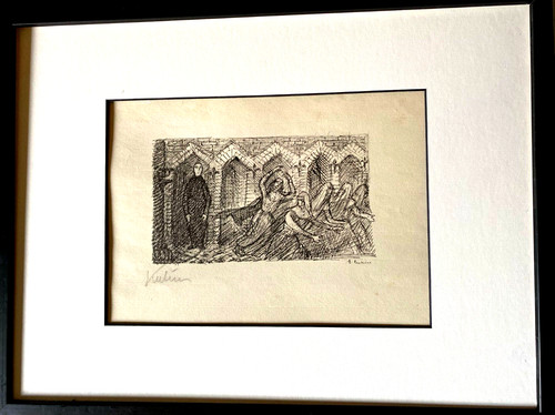 Alfred kubin strichätzung - alfred,
