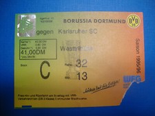 95/96 Ticket BVB Dortmund KSC
