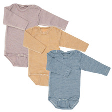 Baby Body flauschige bio Wolle Seide Lilano kbT Merino Schurwolle langarm