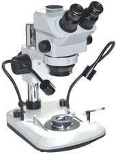 Gemologie Dunkelfeld Stereo Mikroskop 7–60×, 1:9 Zoom, 115 Mm WD, 22 Mm FOV