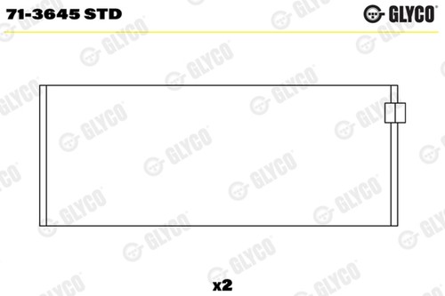 Pleuellager glyco 3645 - 71-3645, std
