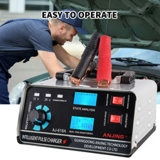 Profi Intelligent Auto KFZ Batterie Ladegerät Impuls Reparatur AGM/GEL 12V/24V