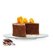Tortenplatte Drehbar ø40 cm Glasplatte Kuchenplatte Tortenständer Servierplatte