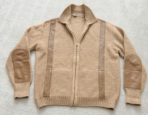 Kamelhaar herren strickjacke - kamelhaar,