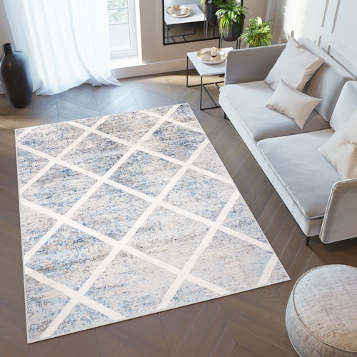 Teppich kurzflor grau beige - teppich,