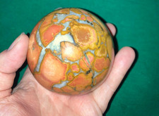 Maligano Jasper Jaspis Sphäre Kugel Edelstein Heilstein Halbedelstein 70mm 735g