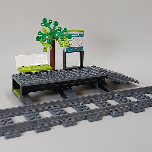 Lego city bahnhof - bahnhof, /