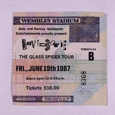 David Bowie Ticket Original