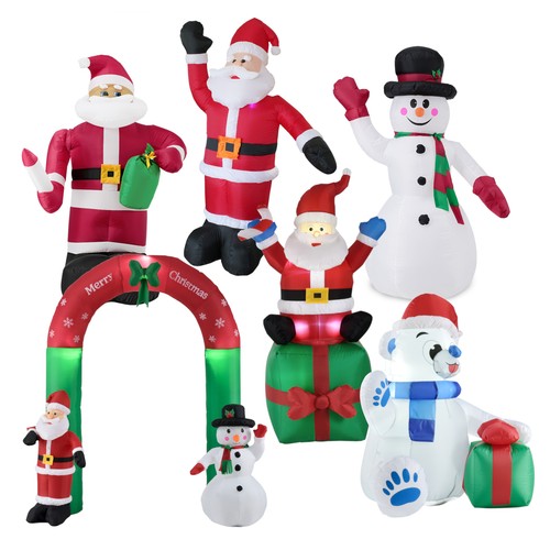 Riesiger weihnachtsmann - riesiger,