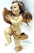 Engel aus Holz Handarbeit antik original E. N. geschnitzt