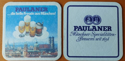 Bierdeckel paulaner münchen - bierdeckel,