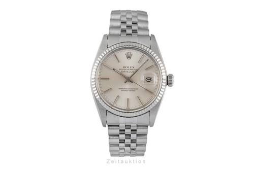 Rolex datejust silver dial - rolex,