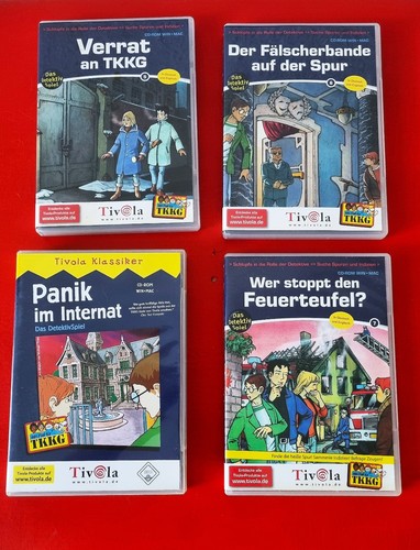 4stk rom detektivspiele - 4stk-, pc-cd-rom-detektivspiele