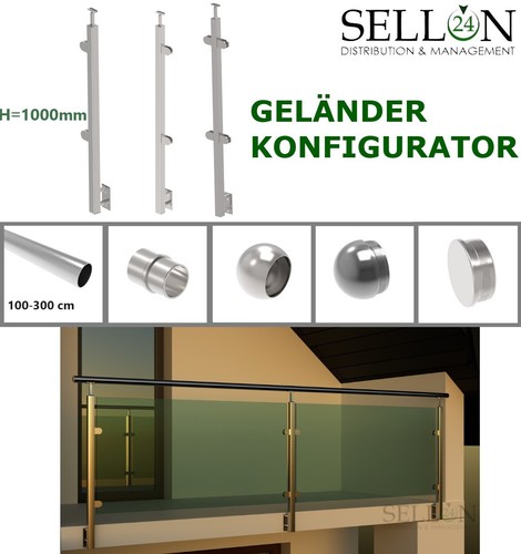 Edelstahl geländer - edelstahl,