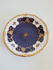 Echt Kobalt Gold Dessertteller