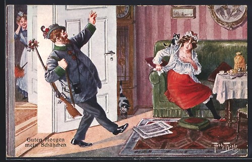 Künstler arthur thiele - künstler-ak,