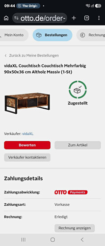Vidaxl couchtisch 90x50x36 - 90x50x36, cm
