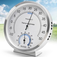 Analog Thermometer Hygrometer Innen -  Raumthermometer + Luftfeuchtigkeitsmesser
