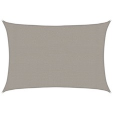 Sonnensegel 160 G/m² Rechteckig Hellgrau 3x4 M HDPE B-Ware