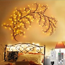 LED Lichterzweige 180 cm Weiden-Zweige beleuchtet Trafo Deko Zweige mit Timer