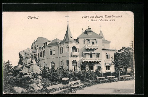 Oberhof ansichtskarte herzog - oberhof,,